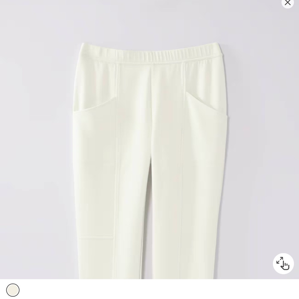 J Jill fit sleek double-knit seamed crops PM
